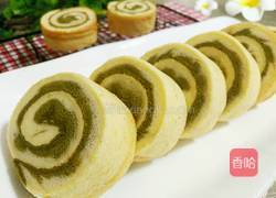 抹茶旋风蛋糕卷的做法图解1