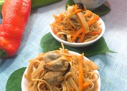 凉拌千层淡菜肉