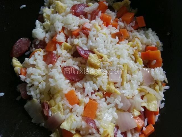 中火均匀煸炒入味