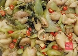 酸菜炒大肠的做法图解10