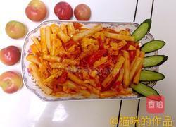 番茄鸡蛋炒年糕的做法图解6