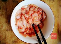 干煸豇豆炒肉片的做法图解2