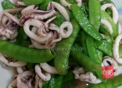 荷兰豆炒鱿鱼的做法图解5