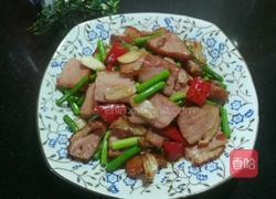 蒜苗炒鸭胸的做法图解12