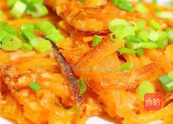 看图就想吃的「香煎小葱南瓜饼」的做法图解8