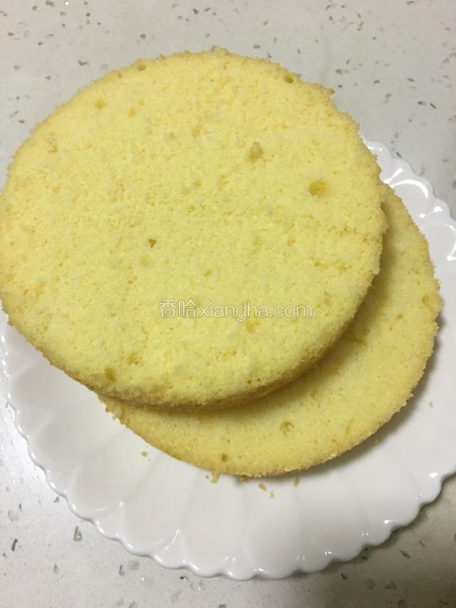 6寸蛋糕切片。