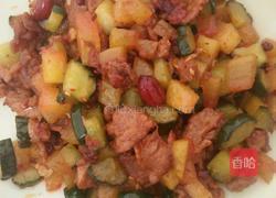 双瓜炒肉的做法图解7