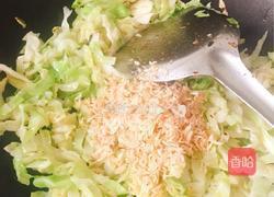 虾皮包菜的做法图解3