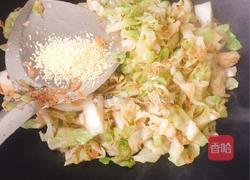 虾皮包菜的做法图解4