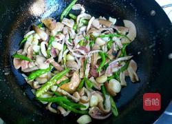 青椒炒野生菌的做法图解10