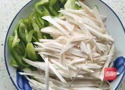 青椒杏鲍菇炒蛋定姐鸡蛋干的做法图解2