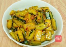 豆瓣酱烧黄瓜的做法图解5