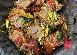 排骨糯米荷叶饭的做法图解5