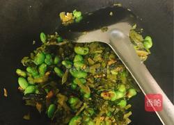雪菜毛豆子的做法图解4