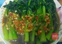 剁椒蒜蓉菜心的做法图解7