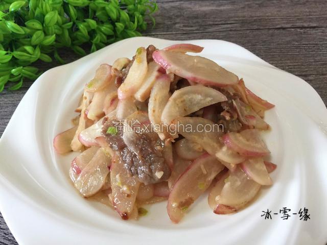水萝卜炒肉