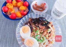 香菇木耳黄花菜面的做法图解4