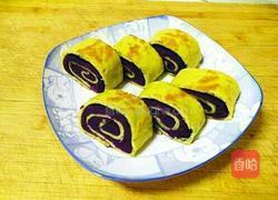 自制鸡蛋紫薯糕的做法图解8