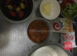 鲜虾培根披萨的做法图解1