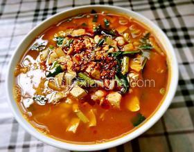 燴麻食（刀削面)版