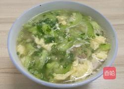 丝瓜瘦肉蛋花汤的做法图解5