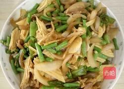 豆角腐竹炒肉片的做法图解7