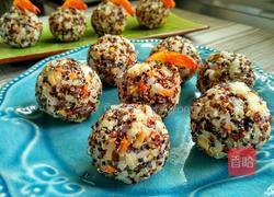 香菇虾仁三色藜麦饭团的做法图解19