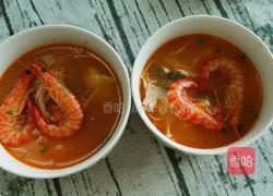 酸辣鲈鱼斑节虾汤的做法图解10