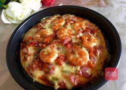 八寸鲜虾披萨的做法图解12