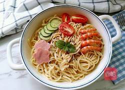 鲜虾凉拌面的做法图解12