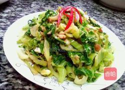 花生炒芥菜的做法图解6