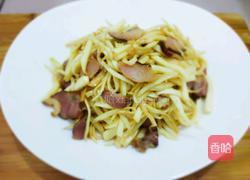 腊肉炒茭白的做法图解8