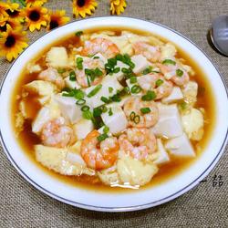虾仁豆腐蒸蛋的做法[图]