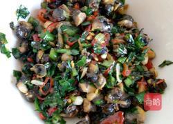 韭菜田螺肉的做法图解4