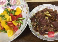 彩椒肉片。的做法图解1