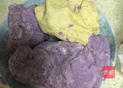 南瓜紫薯芋圆甜品的做法图解2