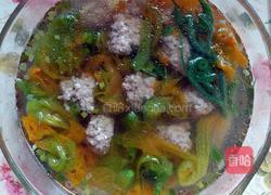 南瓜花藤小肉丸的做法图解3