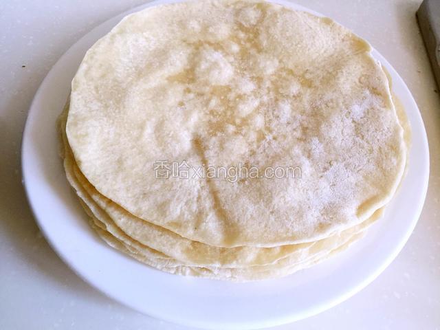 全部烙好的饼。