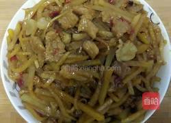 土豆丝炒肉的做法图解10