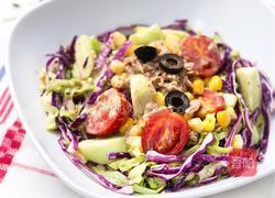 金枪鱼蔬菜沙拉的做法图解3