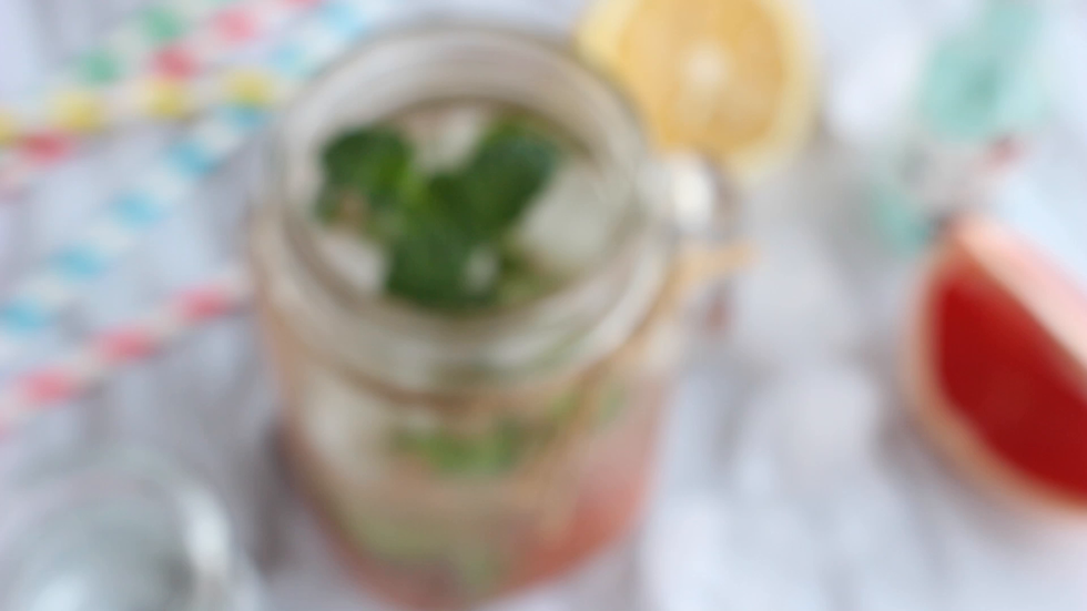 一道美味的西柚Mojito鸡尾酒就好了