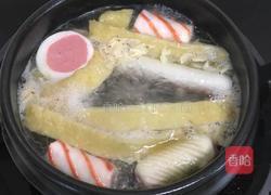 娃娃菜粉丝丸子汤的做法图解1