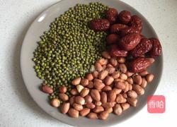 绿豆花生红枣甜汤的做法图解2