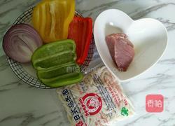 彩椒肉丝炒乌冬的做法图解1