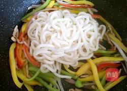 彩椒肉丝炒乌冬的做法图解9