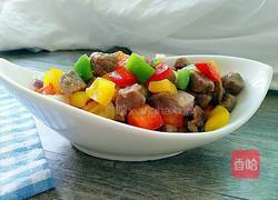 彩椒牛肉丁的做法图解12