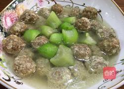 丝瓜肉丸汤的做法图解4