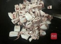 葱爆鱿鱼的做法图解5