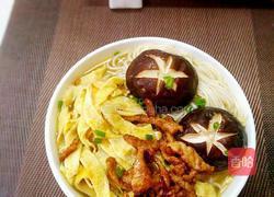 香菇蛋皮肉丝面的做法图解16