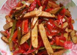 辣椒炒香干的做法图解4